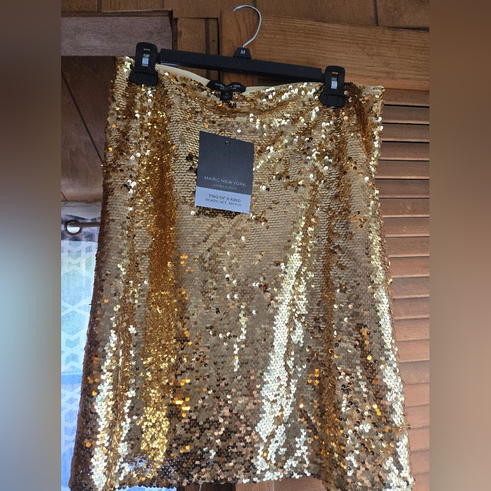 Marc New York Sequin Mini Skirt NWT